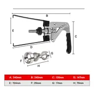 Vernier Pliers Car Valves Spring Remover Pressure Type Auto OilSeal Disassembly and Assembly Tool 704