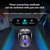 Inphic X2 Silent Bluetooth Mouse Metal Base Rechargeable Wireless Gaming Mouse For Computer Laptop Office Game 741