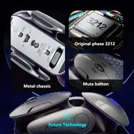Inphic X2 Silent Bluetooth Mouse Metal Base Rechargeable Wireless Gaming Mouse For Computer Laptop Office Game 741