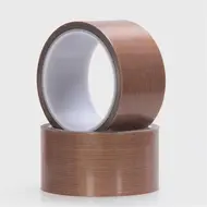 10m High Temperature Resistance 300 Degree PTFE Cloth Heat Insulation Sealing Brown Self-adhesive Waterproof Tapes 740