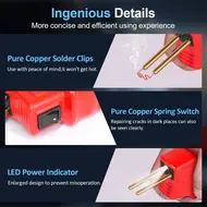 ​200PCS Plastic Welding Kit  Mini Handheld Welding Machine for Car Bumper Plastic Crack Repair -Blue 725