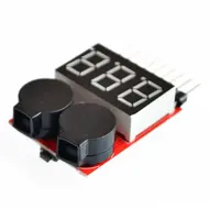 1-8S Lithium Battery Dual Function Power Indicator with Low Voltage Alarm 836