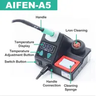 Aifen A5 Lead-free Digital Display Electronic Rework Soldering Station with C210 Handle 825