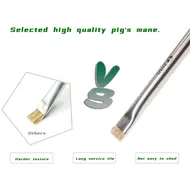 2UUL CL11 Metal Double Head Brush Mainboard IC Cleaning Bristle Brush Weld Disc Extra Hard Cleaning Brush Tool 837