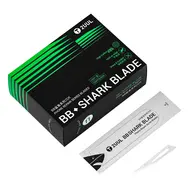 2uul DA18 BB Shark Blade Series High-Carbon Steel No.11 Blade - 100Pcs 838