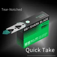 2uul DA18 BB Shark Blade Series High-Carbon Steel No.11 Blade - 100Pcs 838