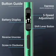 2uul SD11 Espresso Electric Screwdriver Set Designed for Phone Repair 842