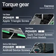 2uul SD11 Espresso Electric Screwdriver Set Designed for Phone Repair 842