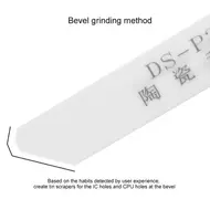 DS-P22 Non-magnetic Anti-static Ceramic Scraper High Temperature Resistant IC CPU Oblique Buckle Tin Scraper Repair Tool - 2 Pcs 865