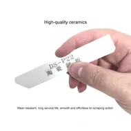 DS-P22 Non-magnetic Anti-static Ceramic Scraper High Temperature Resistant IC CPU Oblique Buckle Tin Scraper Repair Tool - 2 Pcs 865