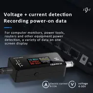 KWS-DC28 Interface Tester 4-30V 12A Voltage Current Tester Digital Voltmeter Ammeter 0.96 Inch TFT Color Screen Power Meter 878