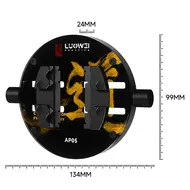 LUOWEI LW-AP05 Heat-Insulating Ring-Shaped Tempered Glass Motherboard Fixture Precise and Firm Clamping Mobile Phone Repair 888