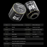 MECHANIC MOS-8K Microscope HD Industrial Camera 41MP HDMI USB Dual Interface for Mobile Phone Repair PCB Chip Welding Tools 905