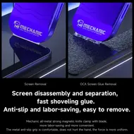 MECHANIC Mag Pro All Metal Magnetic Knife Holder with Extra Blades for Glass Film Leather Cutting Strong Grip Repair Tools 903