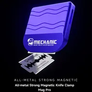 MECHANIC Mag Pro All Metal Magnetic Knife Holder with Extra Blades for Glass Film Leather Cutting Strong Grip Repair Tools 903