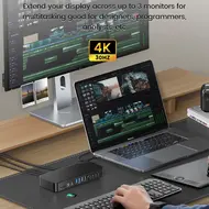 Orico DKA19 19-in-1 5Gbps Type-C HDMI VGA RJ45 SD/TF Headphone Desktop Docking Station 914