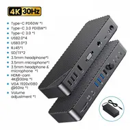 Orico DKA19 19-in-1 5Gbps Type-C HDMI VGA RJ45 SD/TF Headphone Desktop Docking Station 914