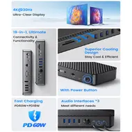 Orico DKA19 19-in-1 5Gbps Type-C HDMI VGA RJ45 SD/TF Headphone Desktop Docking Station 914