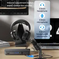 Orico DKA19 19-in-1 5Gbps Type-C HDMI VGA RJ45 SD/TF Headphone Desktop Docking Station 914