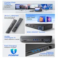 Orico DKA20 20-in-1 10Gbps Type-C HDMI VGA RJ45 SD/TF Headphone Desktop Docking Station 915