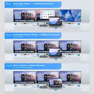 Orico DKA20 20-in-1 10Gbps Type-C HDMI VGA RJ45 SD/TF Headphone Desktop Docking Station 915