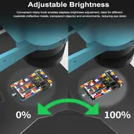 Relife RL-033E 32 LEDs Adjustable Brightness Microscope Light Source 866