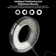 Relife RL-033 Ultra 105 LEDs Dual Zone Adjustable Brightness Microscope Ring Light Source 863