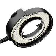 Relife RL-033 Ultra 105 LEDs Dual Zone Adjustable Brightness Microscope Ring Light Source 863