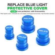 Relife RL-099 4-IN-1 Multi-Size Magnetic Blue Light Diamond Protective Cover Set for Camera Lens Disassembly Repair 868