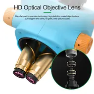 RELIFE RL-M5T-B11 0.7-5.0 Continuous Zoom Trinocular HD Microscope with Large Base Design Phone PCB Electronic Repair Microscope 835