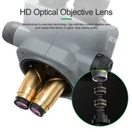 Relife RL-M5T Pro 7-50X Continuous Zoom HD Trinocular Stereo Microscope Head 833