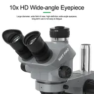 Relife RL-M5T Pro 7-50X Continuous Zoom HD Trinocular Stereo Microscope Head 833