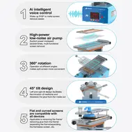 ​SUNSHINE S-918F Plus Separator Curved Screen Separation Multi-function 5 in 1, 45° Left And Right Tilt and 360° Rotation 803