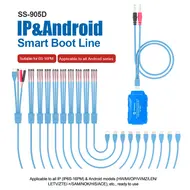 SUNSHINE SS-905D V10.0 New Phone Smart Power Cable For iPhone 6S-16 Pro Max Samsung Huawei DC Power Supply Current Testing Cable 804