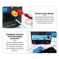 SUNSHINE SS-905D V10.0 New Phone Smart Power Cable For iPhone 6S-16 Pro Max Samsung Huawei DC Power Supply Current Testing Cable 804