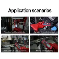 ​UNI-T UT256 60A AC/DC Fork Meter/True RMS Auto-Range Digital Clamp Ammeter/Electrical Universal Meter 805