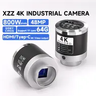 ​XZZ HDMI / Type-C Dual Interface 48MP HD 4K Video Trinocular Industrial Microscope Camera For Electronics PCB Soldering Repair 813