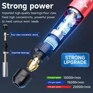 XZZ Z1 Pro Multifunctional Electric Polishing Pen with 10Pcs Grinding Heads 858