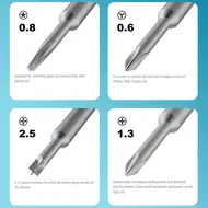 iFixes mobile phone repair precision screwdriver set 5PCS alloy material magnetic adsorption non-slip design to reduce noise 870