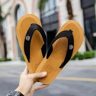Summer Slippers Men Flip Flops Beach Sandals Non-Slip Casual Flat Shoes 2023 Slippers Indoor House Shoes For Men Outdoor Slides 963