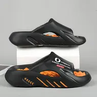 2025 New Men Massage Slippers Slides Indoor Outdoor Sandals Beach Casual Shoes Comfortable Sole Men's Slippers Big Size 38-47 951