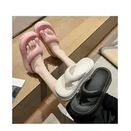 ​Wedges Slippers Women Summer High Heels Flip Flops Fashion Clip Toe Flat Sandals Thick Platform Indoor Beach Shoes Woman Slides 966