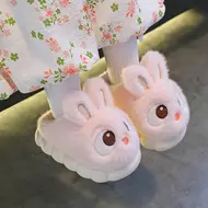 ​2025 New Cute Rabbit Children's Cartoon Winter Slippers Comfortable Warm House Shoes Boys Girls Indoor Home Fluffy Slippers 928