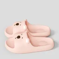 Cute Bear Women Home Slippers Summer Flat Beach sandals Fashion Soft Non-Slip Slides Indoor Outdoor Men Bathroom Flip Flops 932