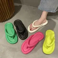 Summer Candy Colors Flip Flops Beach 2025 New Soft Bottom Flat Slippers Women Men Outdoor Comfy Non Slip Flat Slide Sandals Ship 960