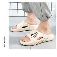 2025 New Men Massage Slippers Slides Indoor Outdoor Sandals Beach Casual Shoes Comfortable Sole Men's Slippers Big Size 38-47 951
