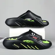 2025 New Men Massage Slippers Slides Indoor Outdoor Sandals Beach Casual Shoes Comfortable Sole Men's Slippers Big Size 38-47 951