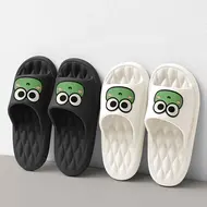 Cute Cartoon Summer Beach Slides Bathroom Anti Slip Slipper Non-slip Home Flip Flops Cartoon Frog Soft Sandals 935