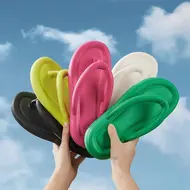 Summer Candy Colors Flip Flops Beach 2025 New Soft Bottom Flat Slippers Women Men Outdoor Comfy Non Slip Flat Slide Sandals Ship 960