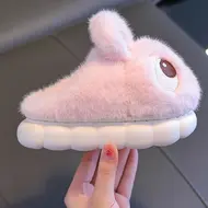 ​2025 New Cute Rabbit Children's Cartoon Winter Slippers Comfortable Warm House Shoes Boys Girls Indoor Home Fluffy Slippers 928